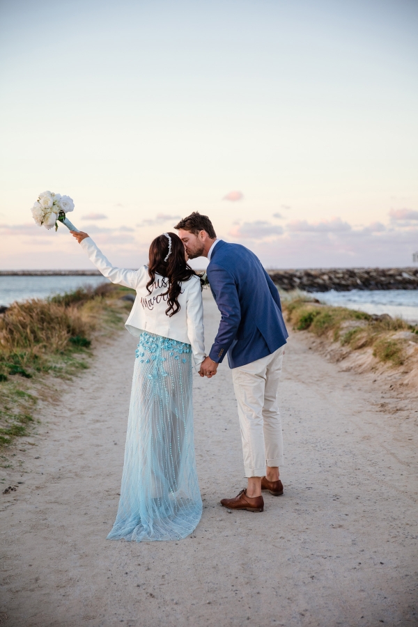 White Waterside Wedding