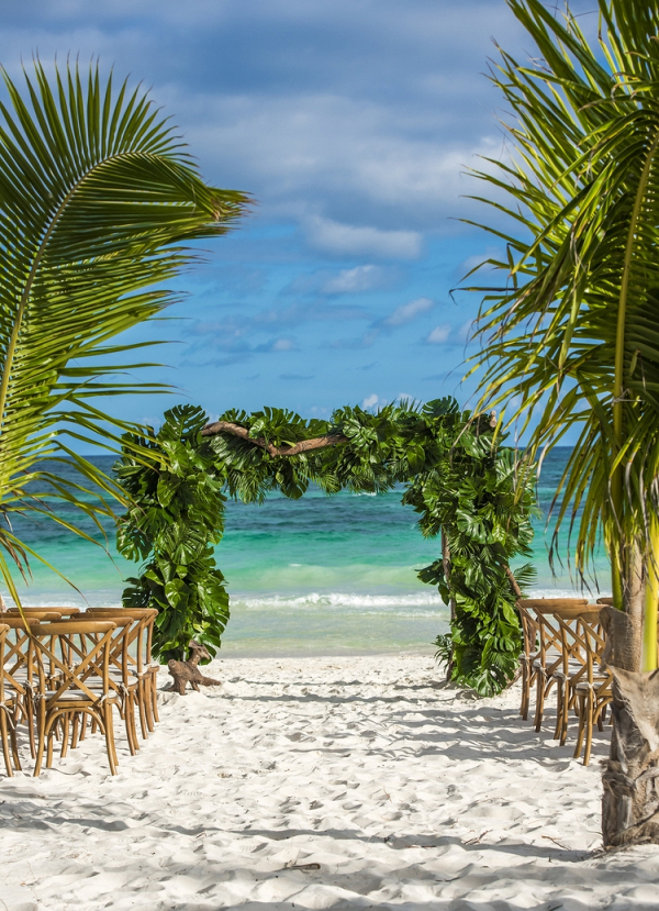 Greenery Destination Wedding in Tulum