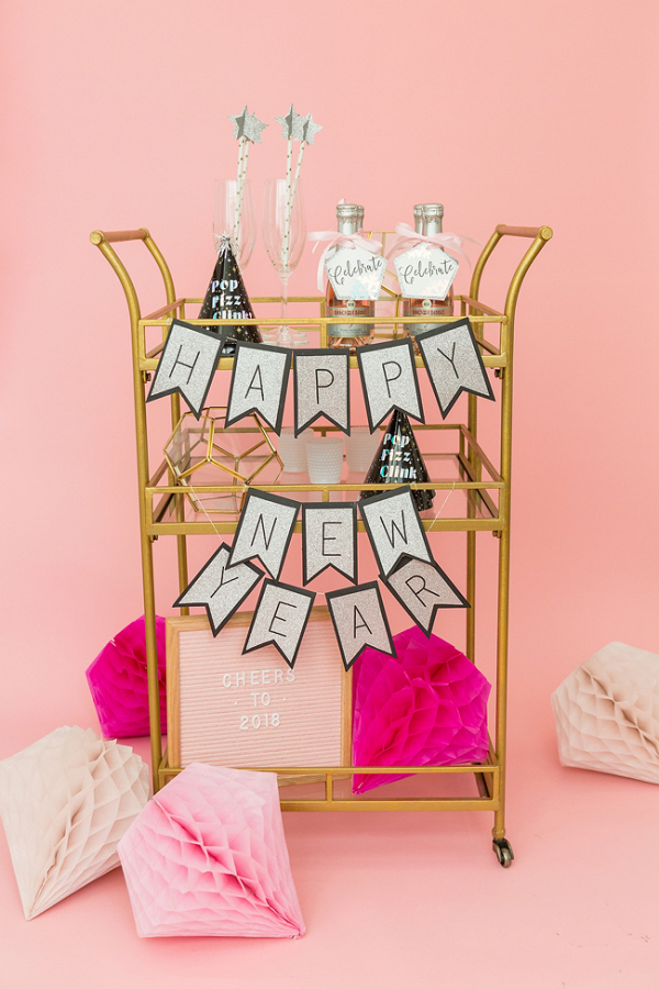 How To Style A New Years Bar Cart