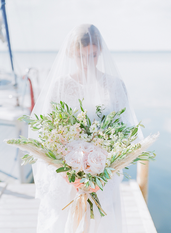 Romantic Seaside Bridal Portrait