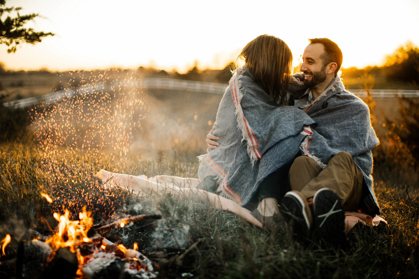 Charming Campfire Engagement