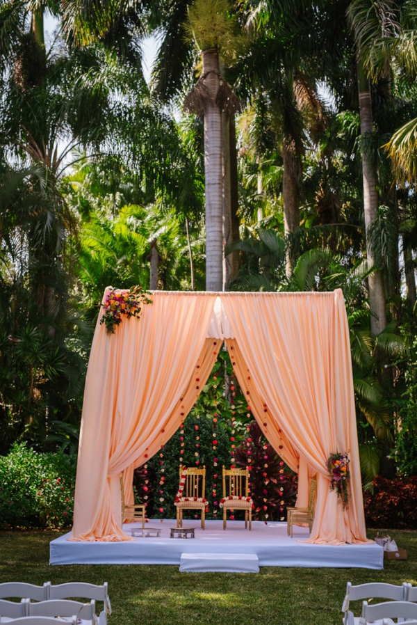 Classic Red Indian & White Dress Fusion Wedding