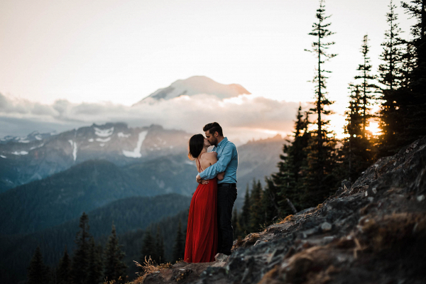 Adventure Engagement at Sunset