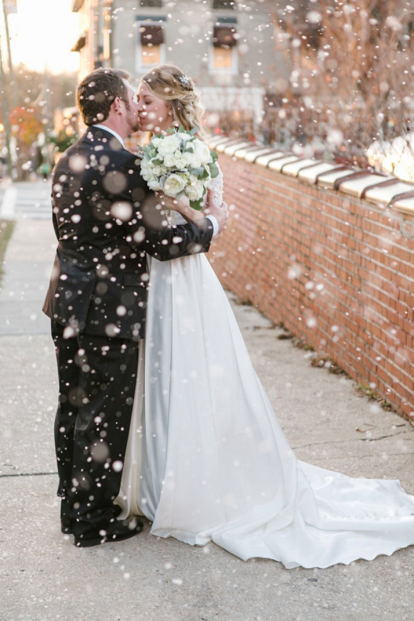 Wintery Red and Gray Wedding