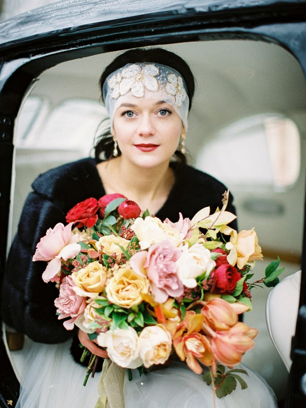 Snowy Vintage Winter Wedding Inspiration