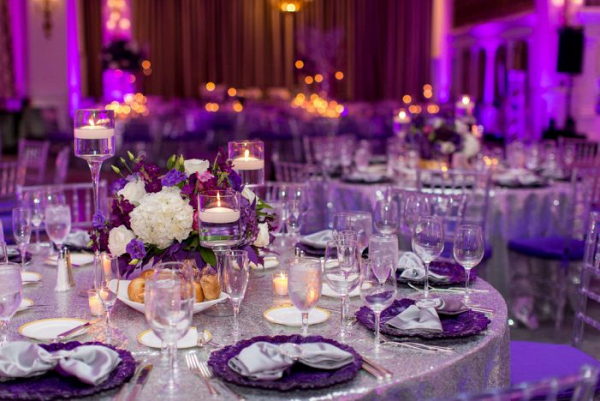 Purple Sparkle Wedding