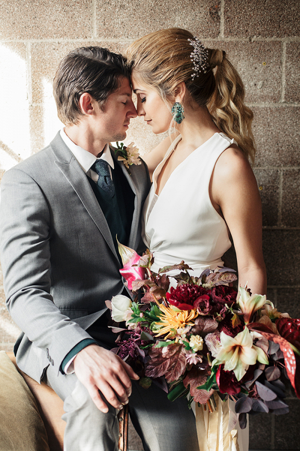 Edgy Modern Warehouse Wedding