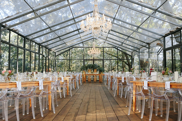 Champagne Rustic Forest Wedding