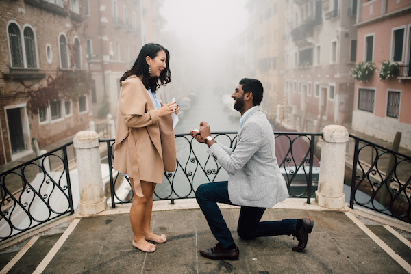 “Love Actually” Inspired Proposal in Venice