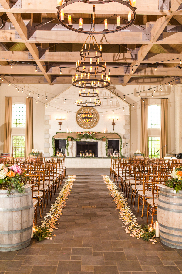 Blush Candlelit Wedding at Virginia Winery