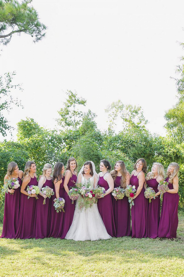 Outdoor Floral Fall Wedding