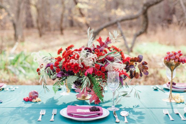 Dramatic Fall Wedding Inspiration