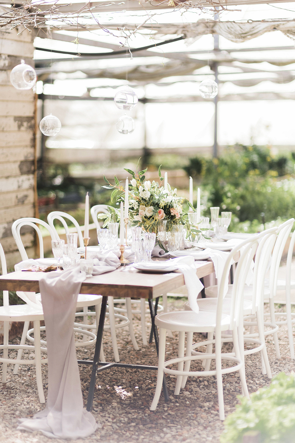 Romantic Greenhouse Wedding Inspiration