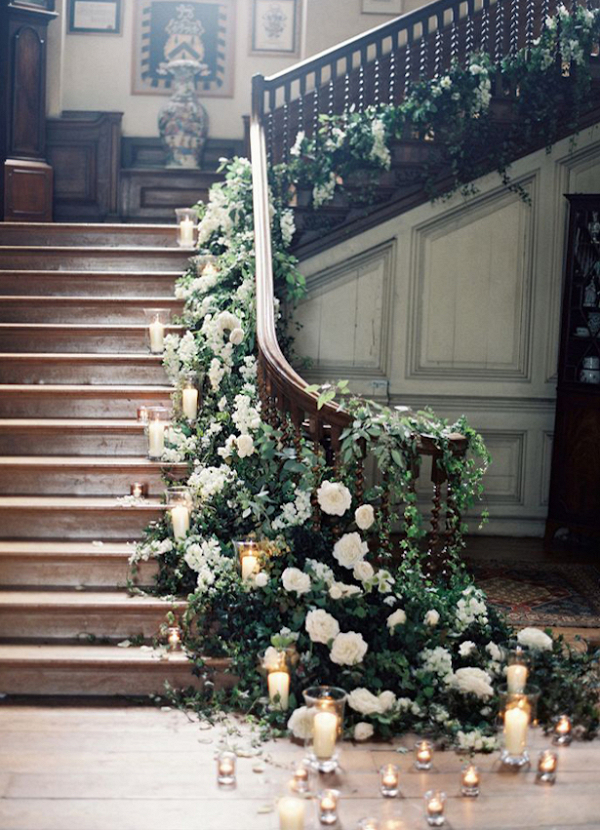 Wedding Staircase Decor Ideas