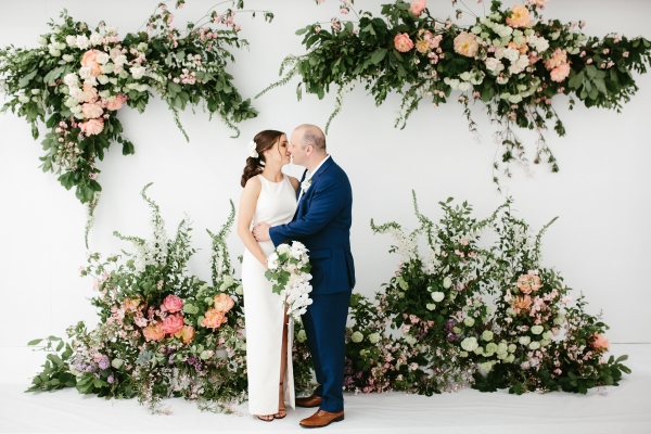 Modern Flower Filled Wedding