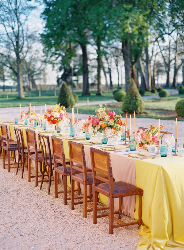 Colorful French Chateau Wedding Inspiration