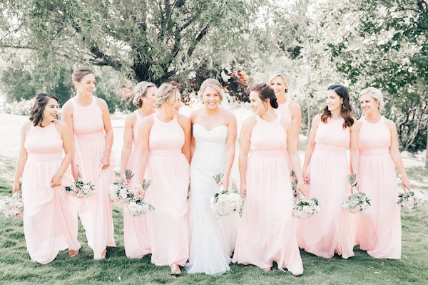 Romantic Blush and Navy Wedding