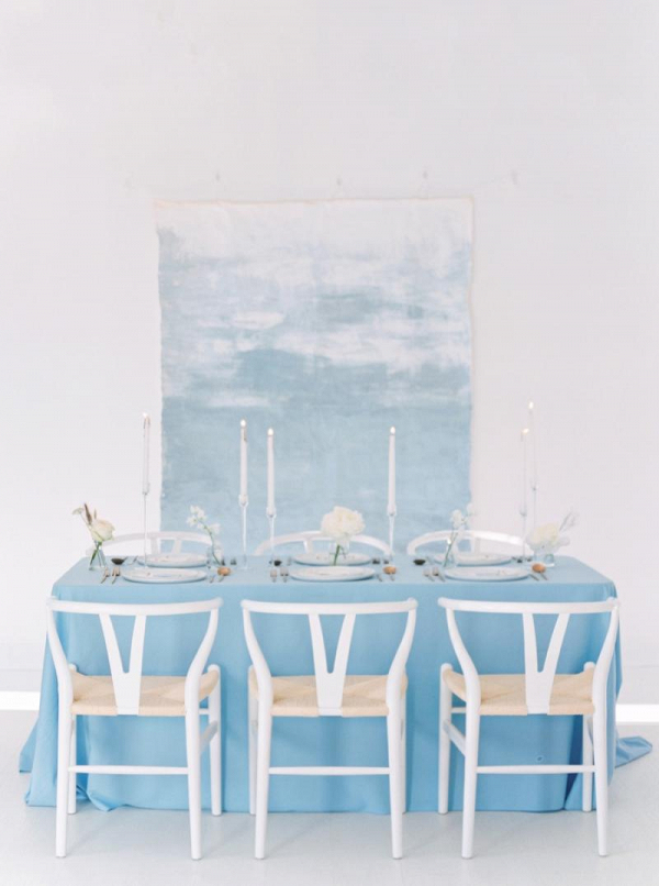 Modern Organic Blue Wedding Ideas