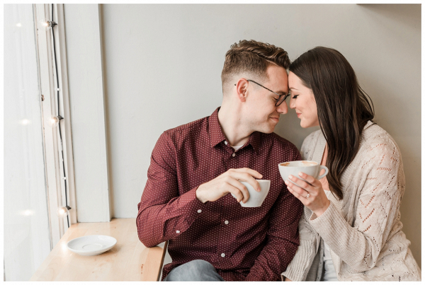 Coffee Shop Engagement Session