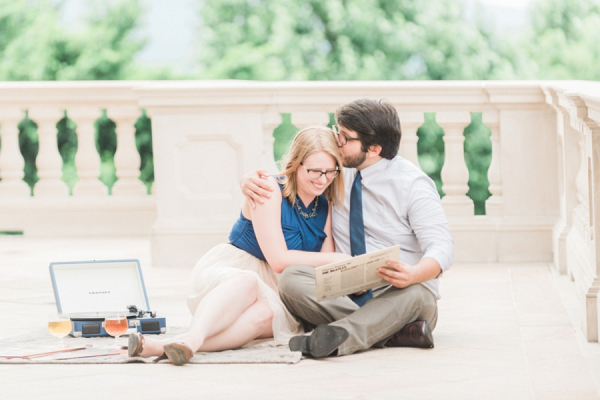 Old School Rock n Roll Engagement Shoot