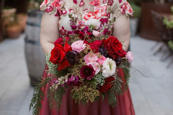 A Colorful City Garden Wedding