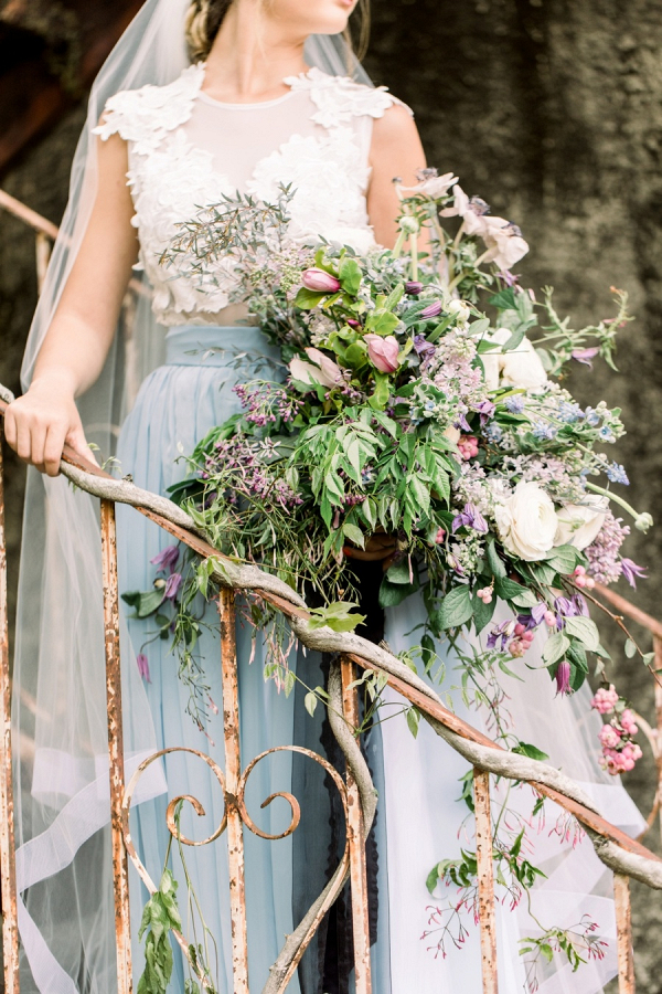 Organic Wedding Inspiration in Lavender and Blue