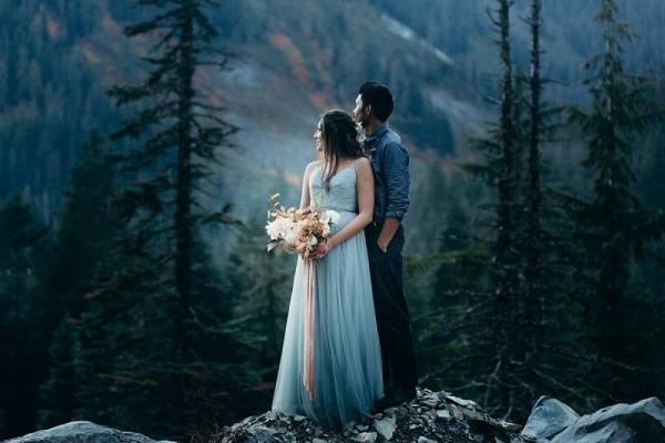 Romantic Waterfall Elopement