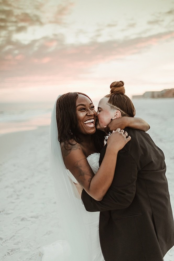 Black Tie Beach Wedding