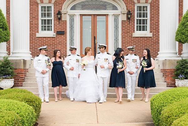 Classic Military Wedding with a Rosé Toast