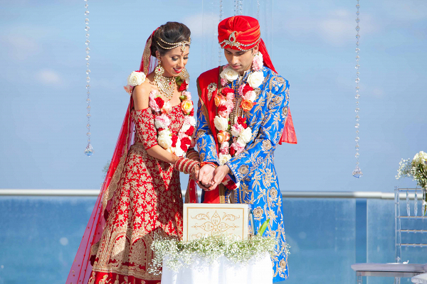 Colorful wedding embraces cultural traditions