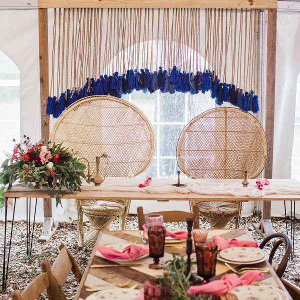 Beautiful boho chic wedding plus a sci-fi surprise