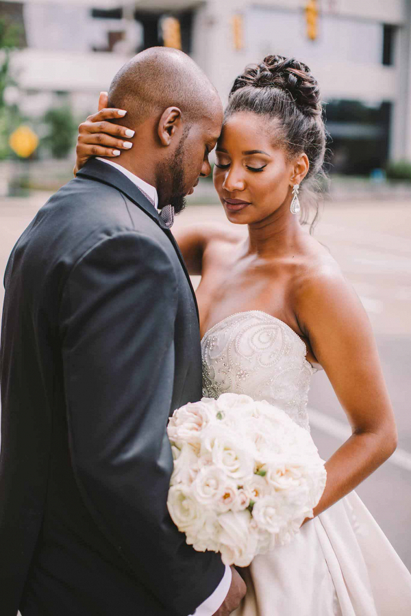 Breathtaking wedding portraits in downtown Jackson