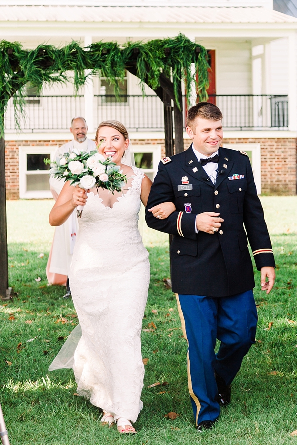 Rustic Outdoor Military Wedding