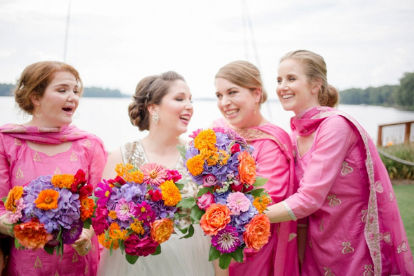 Chic Pink & Cream Bahá'í Wedding