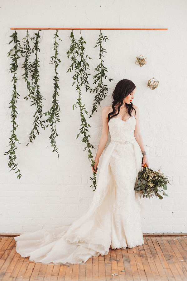 Geometric Greenery Styled Shoot