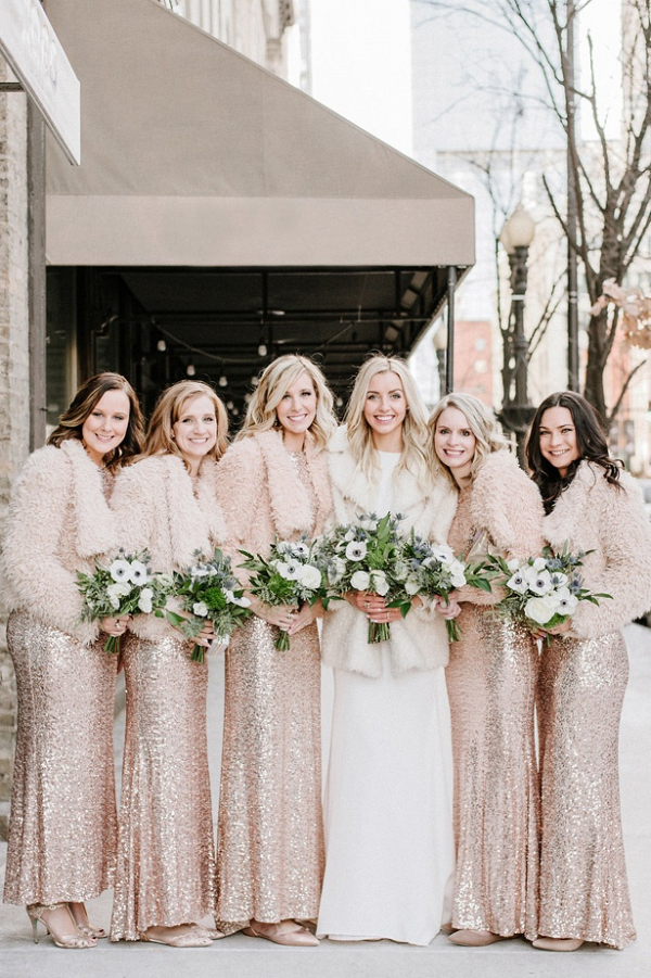 Chic Intimate Winter Chicago Wedding