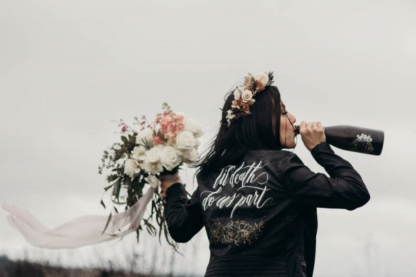 Romantic & Edgy Styled Coastal Elopement