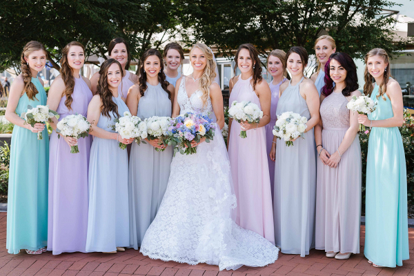 Pastel Ballroom Baltimore Wedding