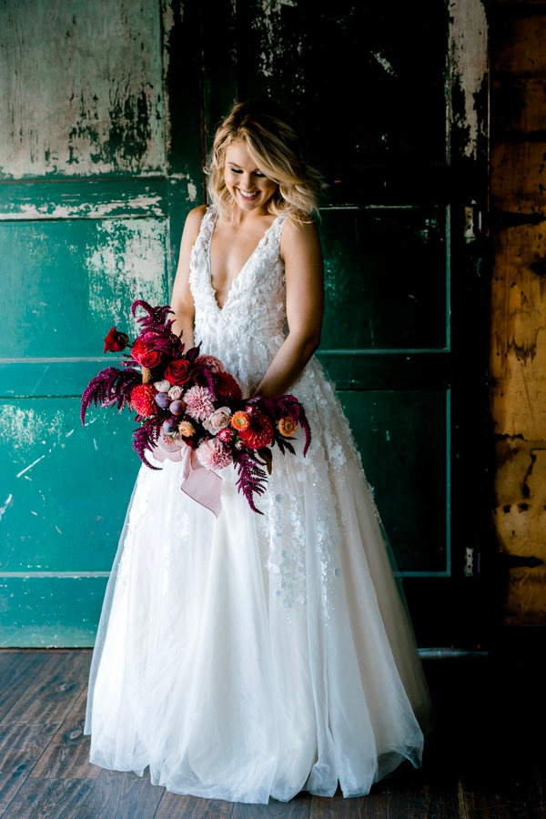 Vivid Industrial Wedding Inspiration in Seattle