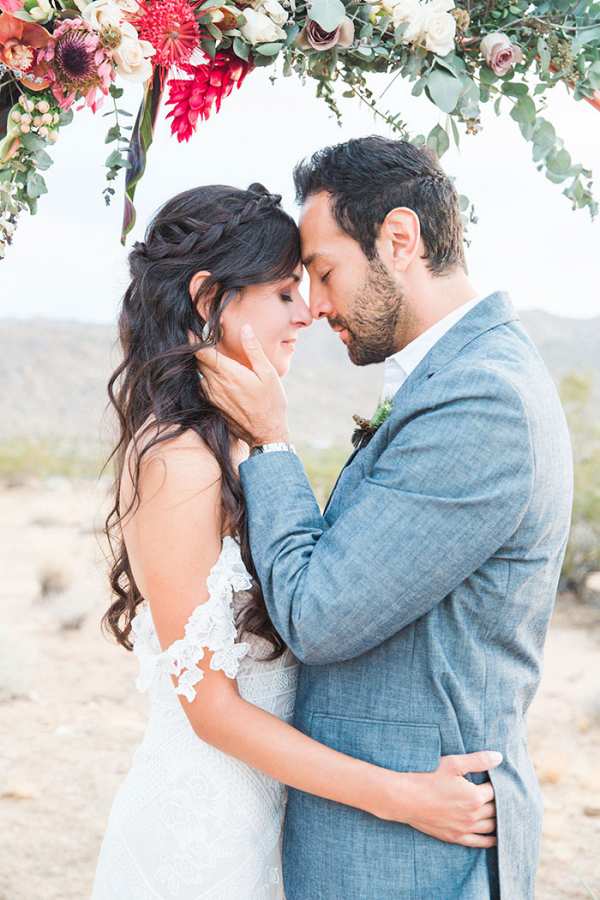 Intimate Vow Renewal in Joshua Tree