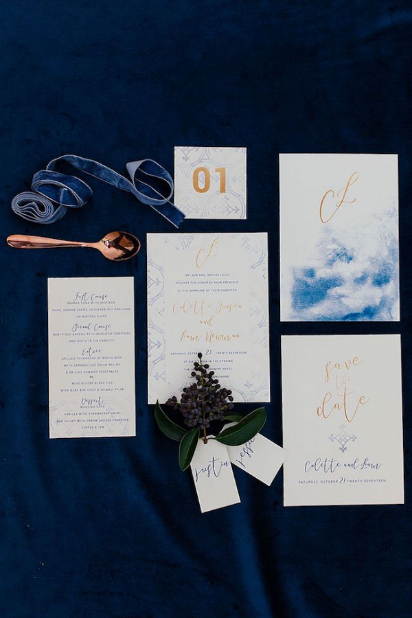 Moody Blues Winter Elopement Inspiration