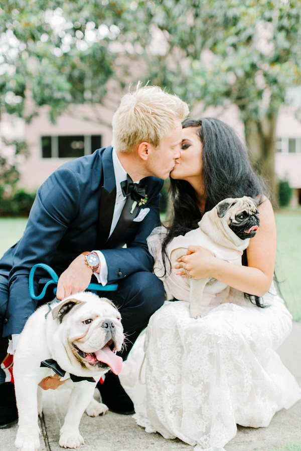 Romantic Pink Coral and Gold Florida Wedding