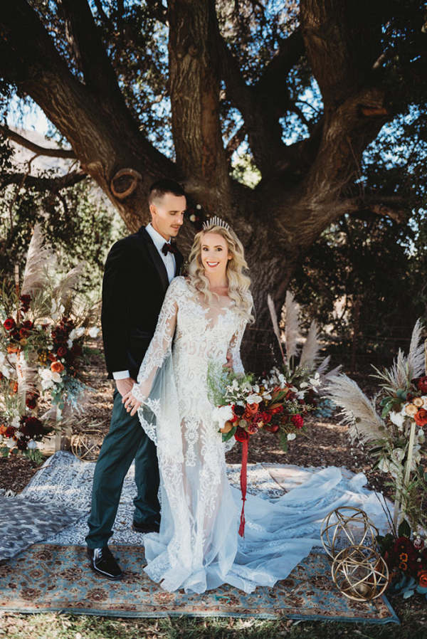 Moody Bohemian Winter Wedding