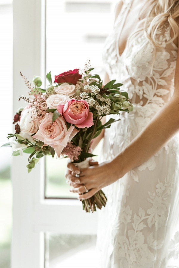 An Elegant Blush & Red Sarasota Wedding