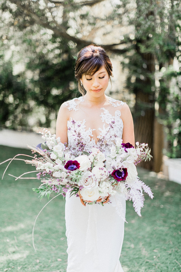 Romantic Purple Ranch Wedding