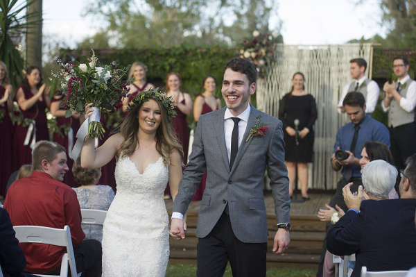 Burgundy Boho Wedding