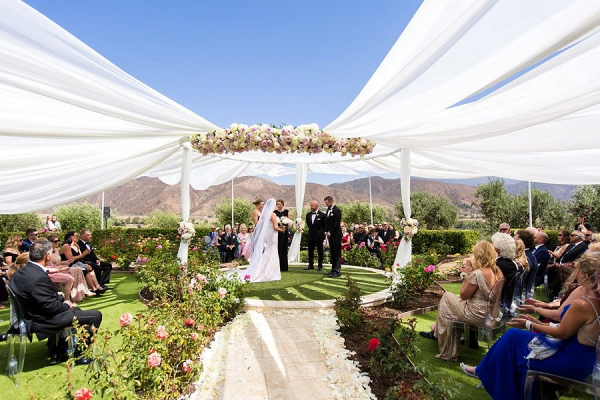 A Glamorous Black Tie California Wedding