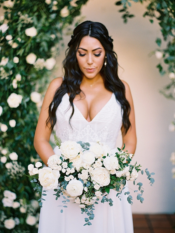 Charming Wedding with White Florals and Greenery