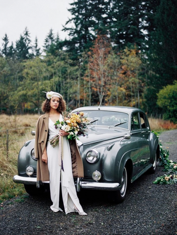 Modern Bonnie & Clyde Bridal Inspiration Editorial