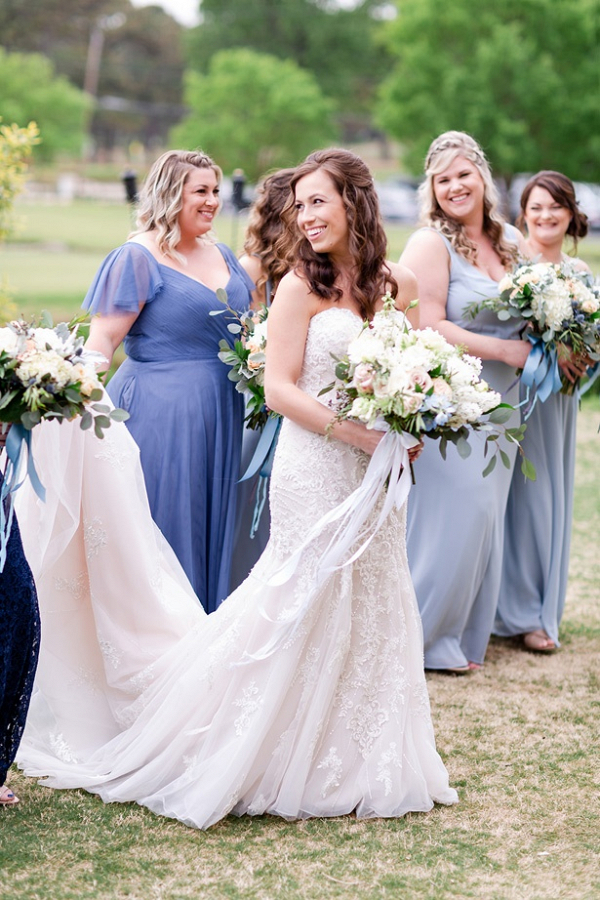 Romantic Spring Blue Wedding